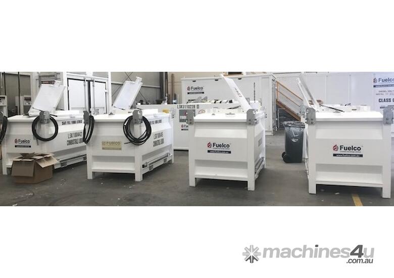 caption Powergen Transportable Kube Tanks for emergency situations-1000L