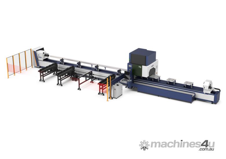  HSG T3 Tube Laser Cutting Machine | Three-chucks | Heavy-duty | High Precision Cutting