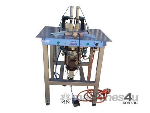 caption *Pre-Loved* 415V Aluminium Up-Cut Mitre Drill by Uniholz Star