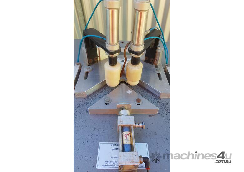 caption *Pre-Loved* 415V Aluminium Up-Cut Mitre Drill by Uniholz Star