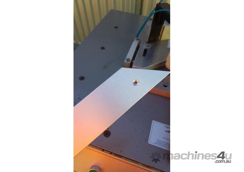 caption *Pre-Loved* 415V Aluminium Up-Cut Mitre Drill by Uniholz Star