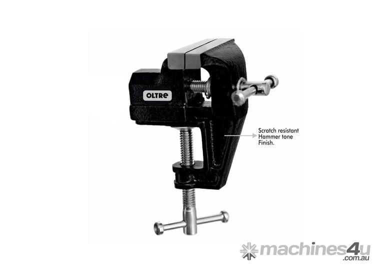 caption Heavy Duty SG Iron Baby Mini Bench Vice Integrated Clamp by Oltre
