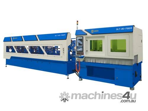 caption SOCO SLT-80-Fiber Tube Laser Cutter - High Precision, High Speed Round Tube Cutting