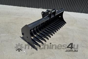 Excavator Rake Bucket 2-3.5Ton +   35mm Pins