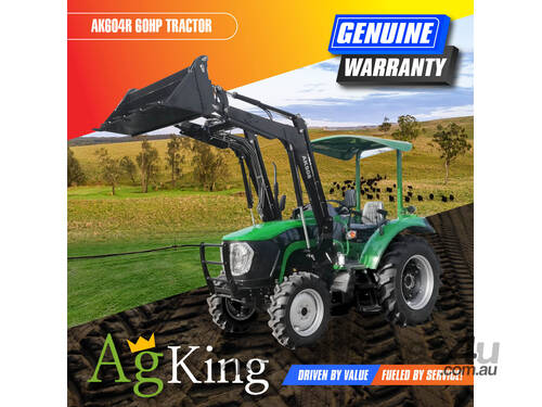 AgKing - 60HP Tractor ROPS FEL - PACKAGE DEAL SLASHER PALLET FORKS & GRASS SPEARS