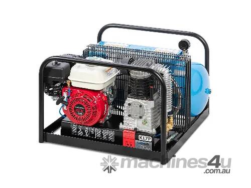 K17PUTE Petrol Air Compressor (ute pack) 308L/Min, Honda GX160, Twin Cylinder, 