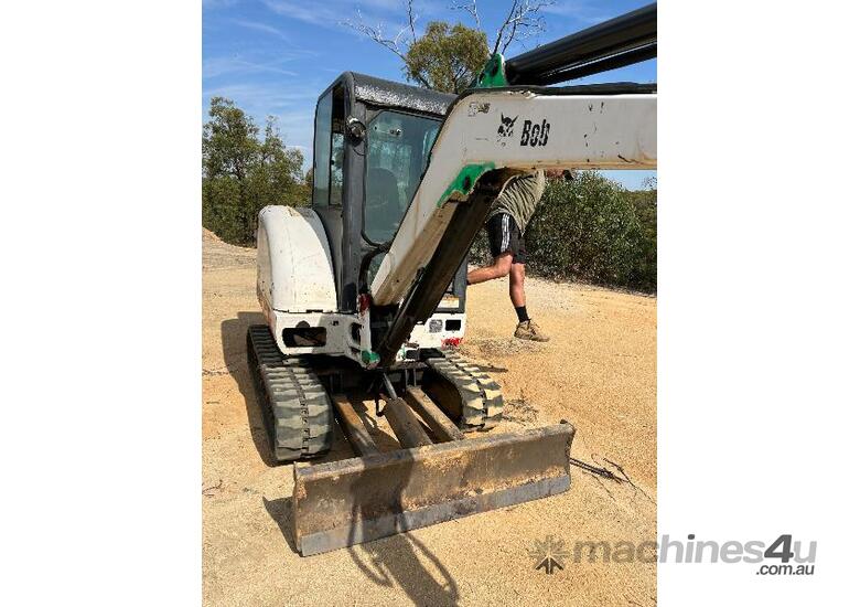 caption Bobcat Excavator