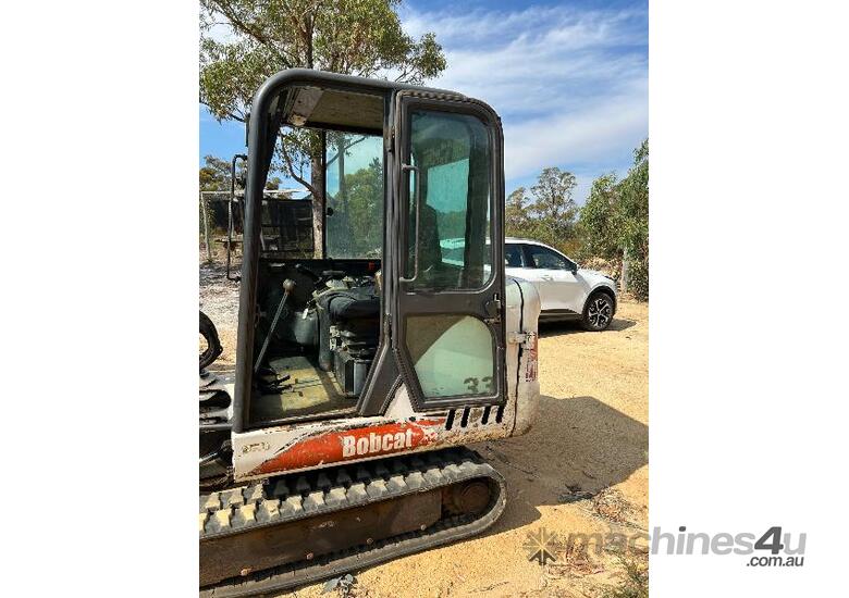 caption Bobcat Excavator