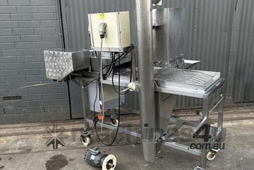 Stainless FOOD PROCESSING CRUMBING MACHINE auger hopper mesh conveyor cooler