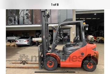 Late 2019 LPG 2.5ton LINDE 4.5m Side Shift/Fork Positioner New Tires Low Hrs
