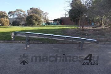 Industrial Concave Trough Incline Belt Conveyor - 5.1m Long
