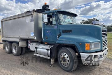 2002 Mack CH Tipper and 2002 Borcat Dog Trailer