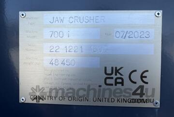 2023 Tesab 700i Jaw Crusher (Steel Tracked)