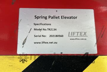 2021 Liftex TR2134 Rotating Spring Lift Table