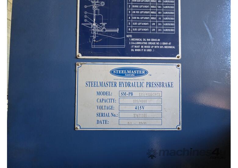 STEELMASTER PRESS BRAKE