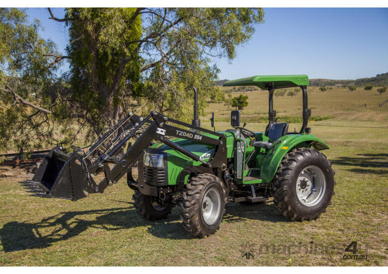 AgKing -  Enfly 55HP Tractor ROPS 4WD DQ554 with FEL & 4in1 Bucket