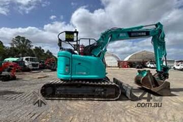 2023 Kobelco SK135SR-7 13.5T Excavator Trimble Earthworks, A2 Tilt Hitch 2,250 hrs