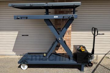 1200kg HYDRAULIC/ELECTRIC SCISSOR LIFTING TROLLEY EV BATTERY LIFT MOBILE TABLE ELECTRIC HYBRID CARS