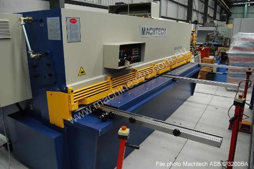 caption NEW Machtech ASB 6-3200 Hydraulic Swing Beam Shear