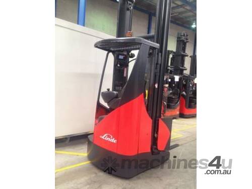 LINDE R16HD High Reach Forklift very narrow 2.8m !!!! 2016 roll battery 1 yr warranty 