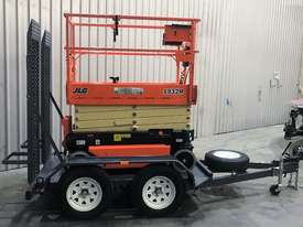 NEW JLG 1932R 19 ft Electric SCISSOR LIFT /TRAILER PACKAGE - picture0' - Click to enlarge