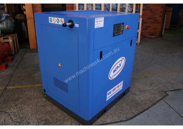 caption German Rotary Screw - Variable Speed Drive 20hp / 15kW Rotary Screw Air Compressor... Power Savings
