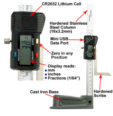 Mini Digital Height Gauge 0-150mm/6