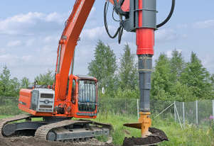 MOVAX TAD-32 EXCAVATOR MOUNTED PILING DRILL