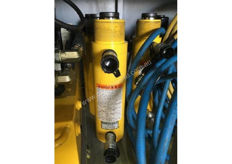 Used Enerpac Enerpac Pump Ram Set 8 X 30 Ton Rams 240 Volt Pump Hose ...