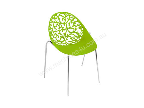 CX-PC002G Colourful Curved Outdoor Polypropylene Chair (Green)