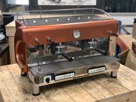 ELEKTRA MAXI 2 GROUP BURNT ORANGE ESPRESSO COFFEE MACHINE - picture0' - Click to enlarge