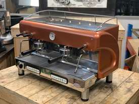 ELEKTRA MAXI 2 GROUP BURNT ORANGE ESPRESSO COFFEE MACHINE - picture1' - Click to enlarge