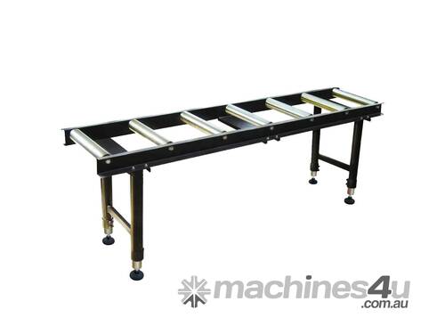 caption 2000mm x 500mm x 650-1000mm H Roller Support Conveyor Stand HRT60-7 / 26121 by Oltre