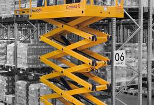 Haulotte Compact 12 - 32ft Electric Scissor Lift Narrow Design for Tight Spaces with Low Emissions Haulotte Compact 12 - 32ft Electric Scissor Lift Narrow Design for Tight Spaces with Low Emissions