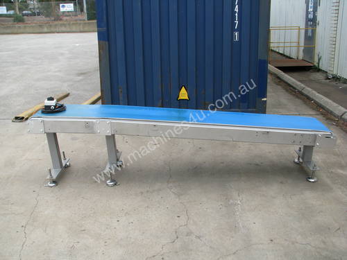 Stainless Motorised Belt Conveyor - 2.9m long
