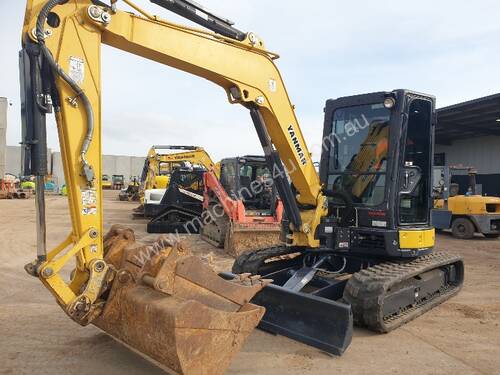 YANMAR VIO55-6 WITH A/C CABIN, HITCH, BUCKETS AND 3750 HOURS