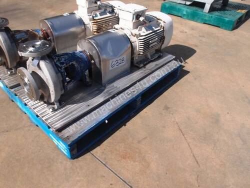 Centrifugal Pump (Stainless Steel), IN: 80mm Dia, OUT: 50mm Dia, 37.5m3/hr
