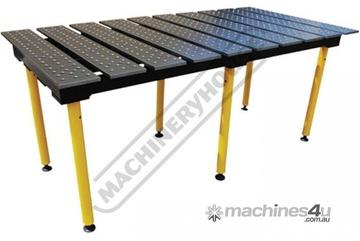1960 x 1000mm BuildPro Modular Welding Table - Nitrided Finish TMQA62010 Reversible Table Plates 16