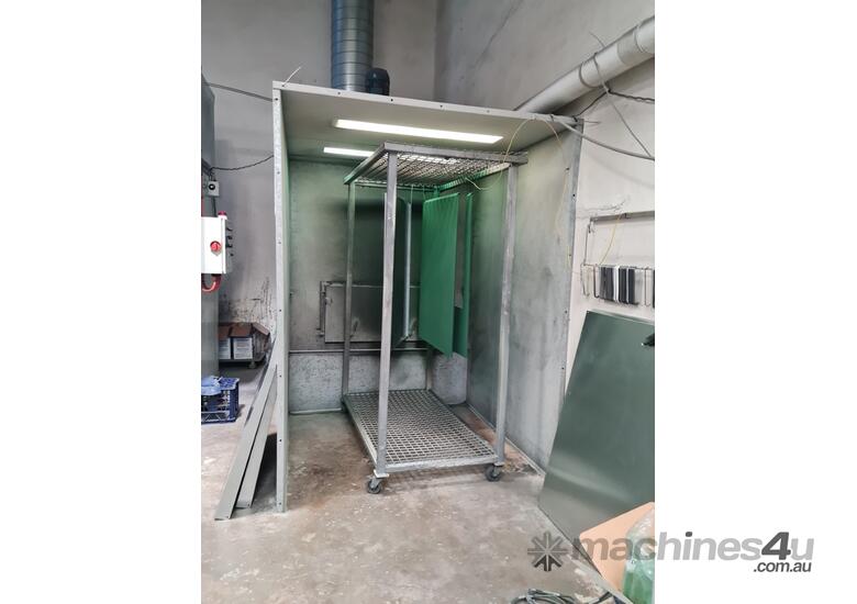 Used 2017 Emjay System Powder Coating Oven Spray Booth Powder Coating