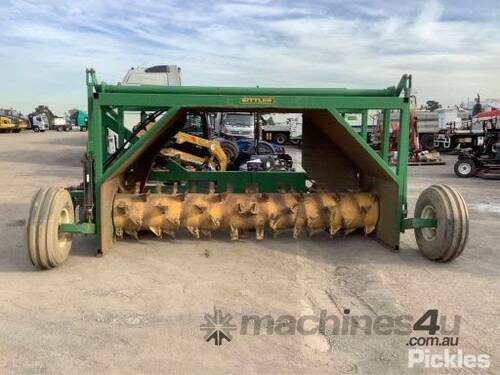 Sittler 512 12ft, 3660mm Compost Turner, Corner Industries Gear Box, 2x P.T.O Shafts, Water Inlet.