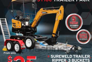 TOW & GO SY16 Excavator and Trailer Pack | Finance from $25 per day