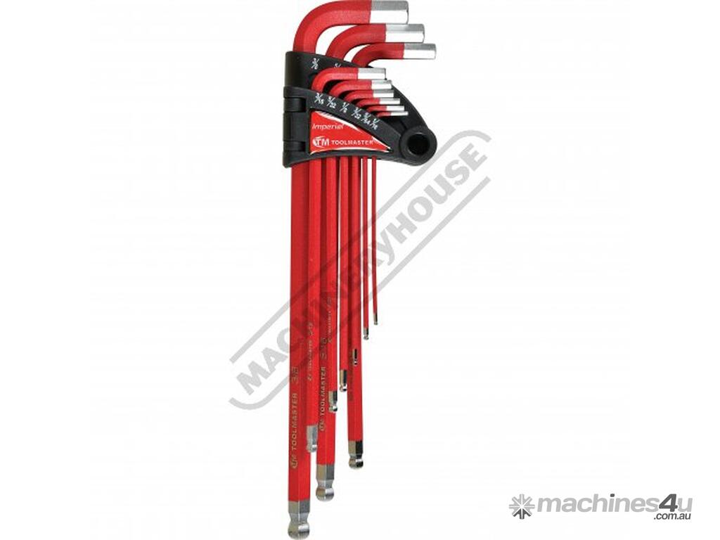 New toolmaster Imperial Hex Keys Ball Point - Extra Long Industrial ...