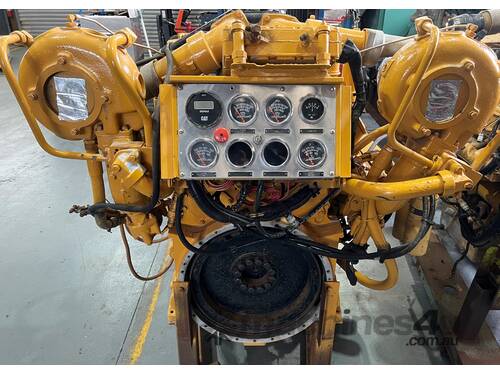 Caterpillar 3408 Turbo V8 Marine Diesel Engine Boat Rating 700HP 522kW 2300RPM