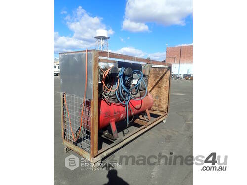 3 PHASE AIR COMPRESSOR IN MOBILE FRAME