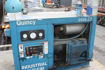 QUINCY INDUSTRIAL VACUUM QSVB 25 ACN6D Rotary Screw Type pump 25HP 18.6kW