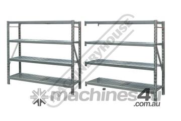 Industrial Steel Shelving Plus Extension Package Deal RSS-4WS 364kg Shelf Load Capacity 3878 x 610 x