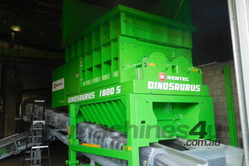 MECBIO - DINOSAURUS 1800S Stationary Double-rotor Shredder with Hydraulic Drive