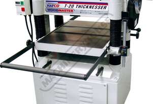 T-20A Thicknesser - HSS Blades 508 x 200mm (W x H) Material Capacity Includes 4 x High Speed Steel