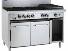 Luus Model CRO-6B3C - 6 Burners 300 BBQ Char and Oven  - picture0' - Click to enlarge
