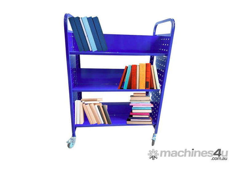 caption Book Shelf Trolley / Library Cart - 100kg